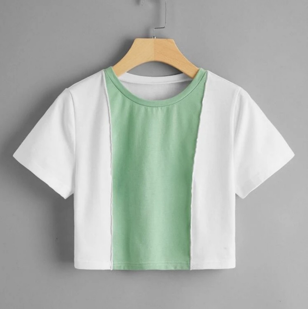 🍉5 for $25* Colorblock Crop Tee